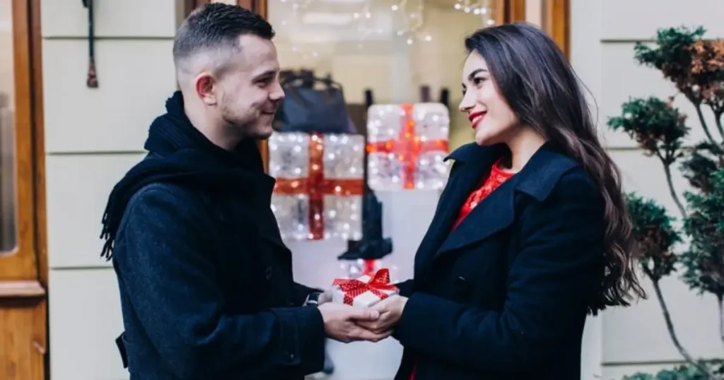 Christmas wedding proposal